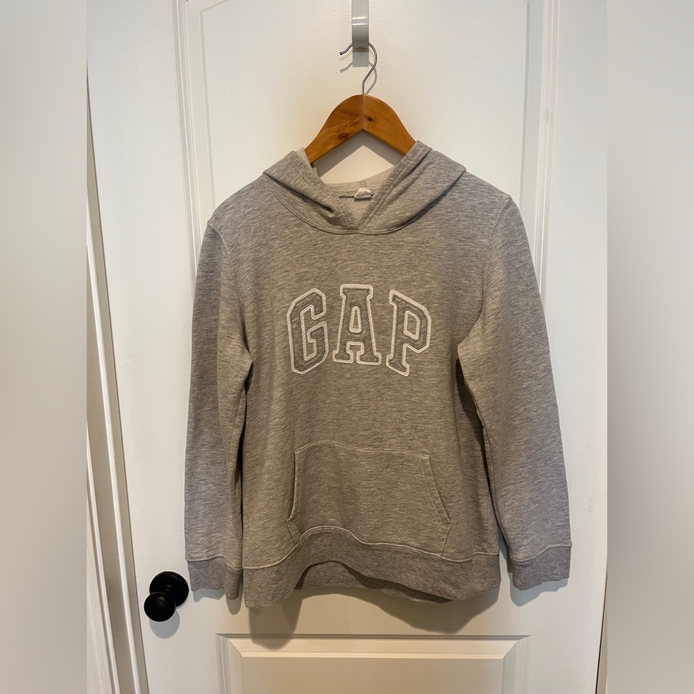 GAP Womens Classic Gray Pullover Hoodie L